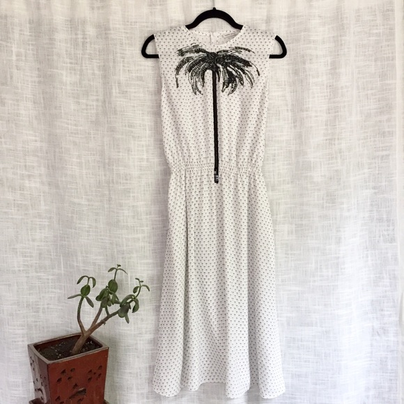 Tomas Maier Dresses & Skirts - Tomas Maier Beaded Palm Tree Midi Dress